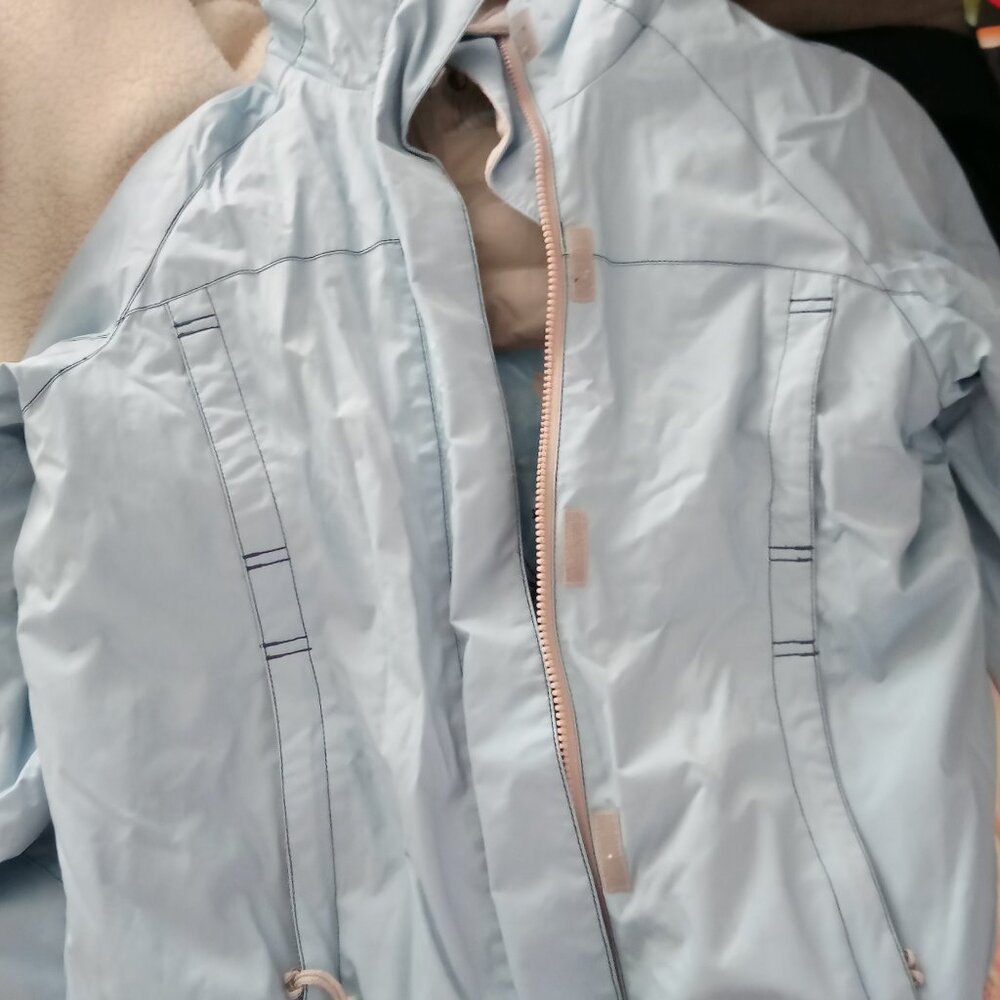 BLACK DOT  LT BLUE SKI JKT